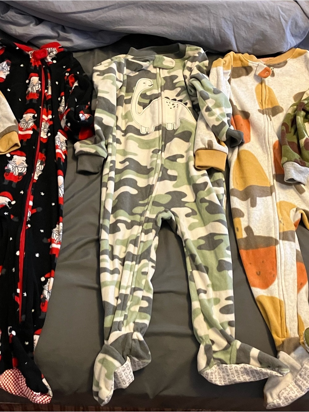 5 Boys fleece footed sleepers size 24 months